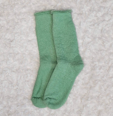Bright Mohair Crew Socks - Warm, Durable, Canadian-Made